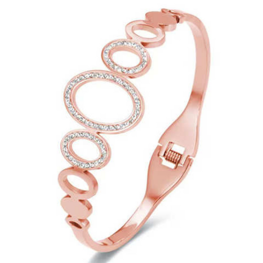 β¨ Infinite Elegance β Rose Gold Oval Sparkle Kada