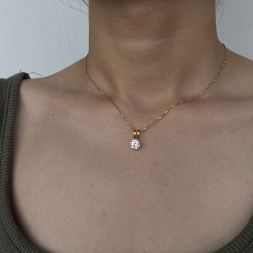 Antique Gold Temple Pendant Set for Brides