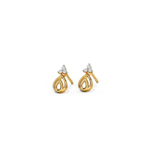 π§ Golden Teardrop Elegance Studs β Where Simplicity Meets Sparkle β¨