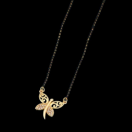 Unique Floral Design Mangalsutra Pendant Set