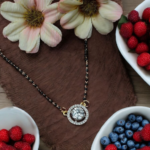 German Silver Mangalsutra for Ethnic Look