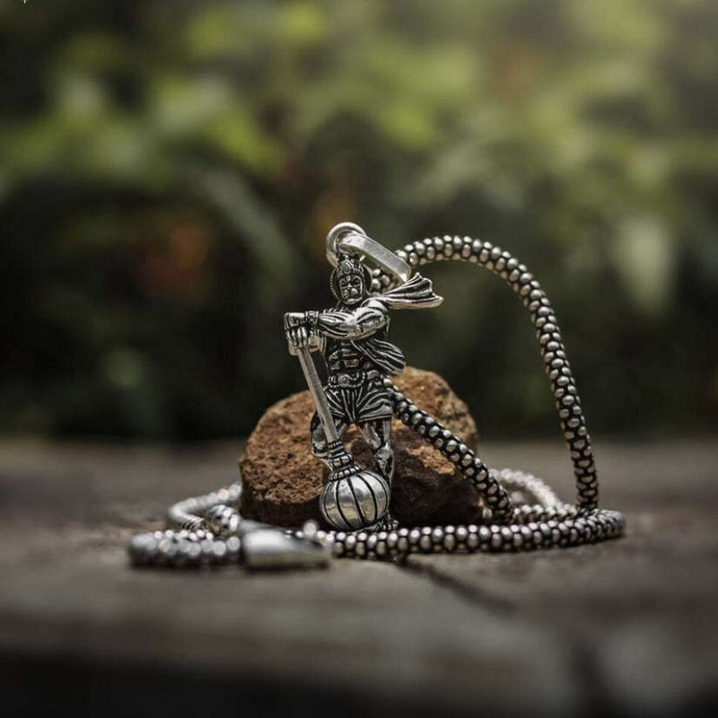 Bajrang Warrior Pendant” – Hanuman Ji With Gada 🐒💪
