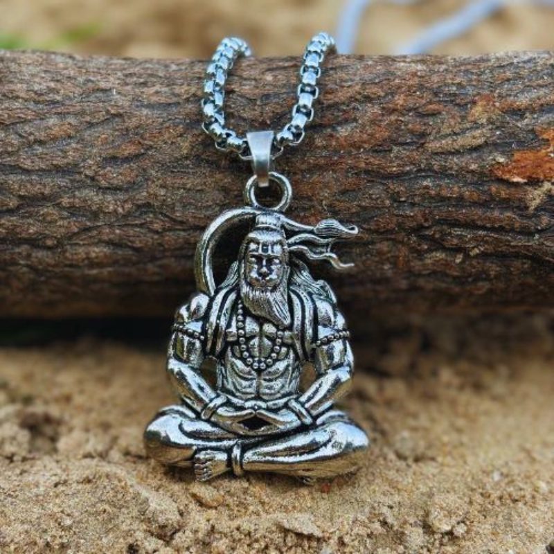 Veer Hanuman Ji Pendant – Warrior of Devotion & Strength 🐒🔥