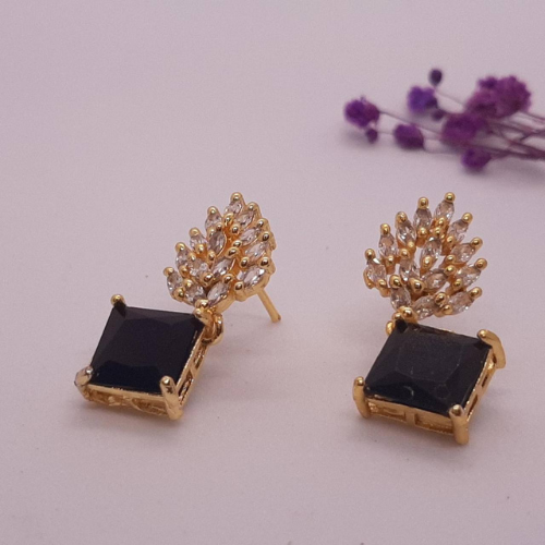 🖤 Royal Noir Sparkle Earrings 🖤