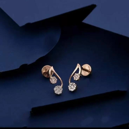 🌸✨ Floral Grace Dual Drop Earrings – Petals of Elegance 💖