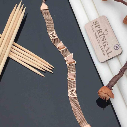 Butterfly Dreams Rose Gold Mesh Bracelet – Light as a Whisper, Bold as You 🌸✨
