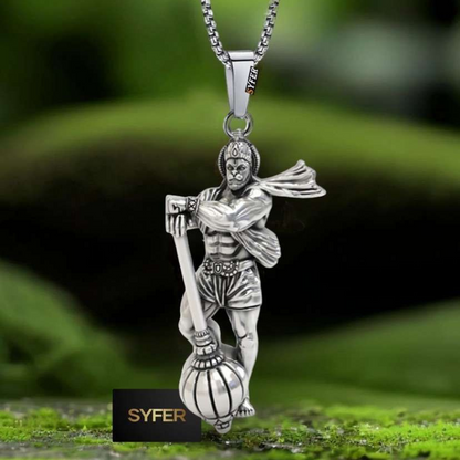 Bajrang Warrior Pendant” – Hanuman Ji With Gada 🐒💪