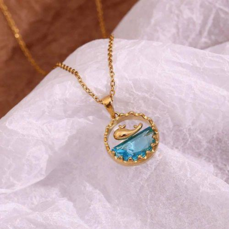 🐋💙 Ocean Bliss Whale Pendant Necklace – Dive into Serenity 🌊✨