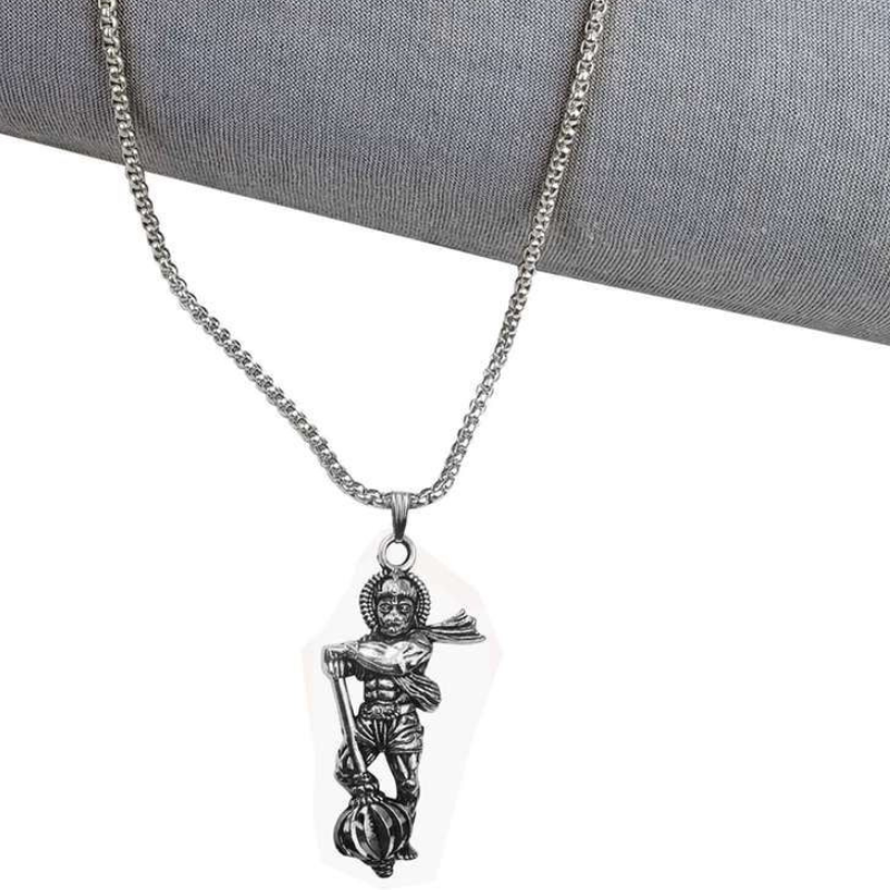 Bajrang Warrior Pendant” – Hanuman Ji With Gada 🐒💪