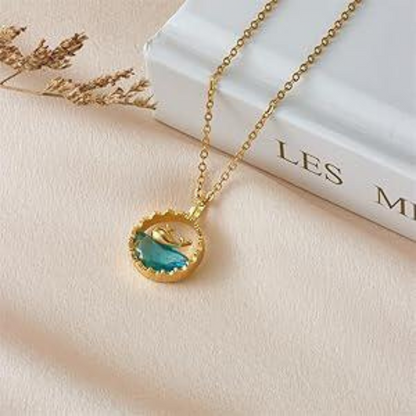 🐋💙 Ocean Bliss Whale Pendant Necklace – Dive into Serenity 🌊✨