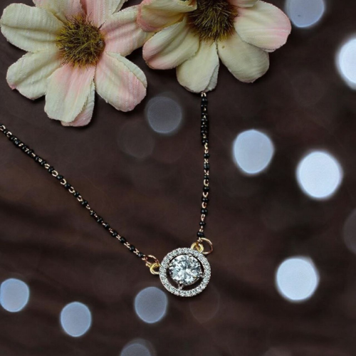 German Silver Mangalsutra for Ethnic Look