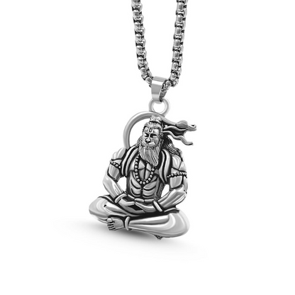 Veer Hanuman Ji Pendant – Warrior of Devotion & Strength 🐒🔥