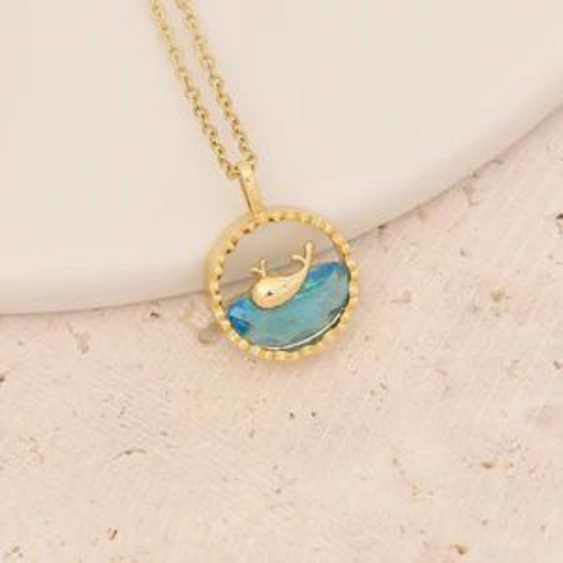 🐋💙 Ocean Bliss Whale Pendant Necklace – Dive into Serenity 🌊✨