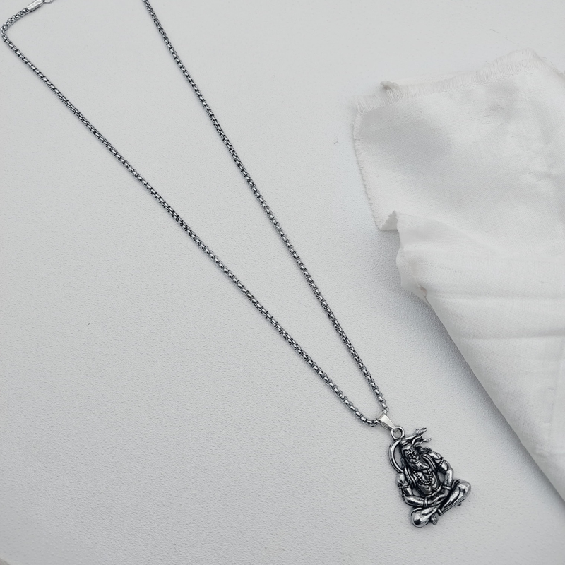 Veer Hanuman Ji Pendant – Warrior of Devotion & Strength 🐒🔥